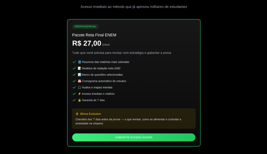 Reta Final ENEM screenshot 4